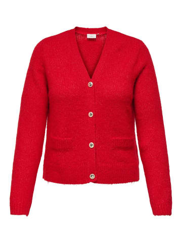 ONLY Carmakoma Strickjacke in Salsa