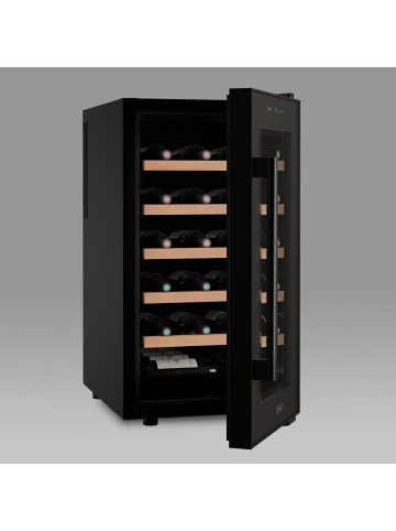 Les Petits Champs Weinkühlschrank 18 Flaschen CAVCB18 Schwarz Energieklasse G