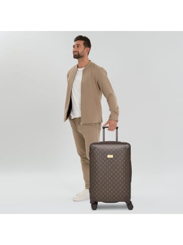 Lazarotti Palermo 4 Rollen Trolley M 66 cm in dark brown 1