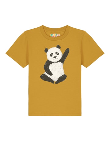 wat? Apparel T-Shirt Panda in Ocker