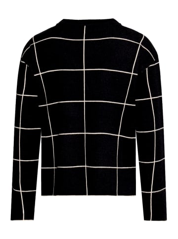 Betty Barclay Strickpullover mit Jacquard in Patch Black/Beige