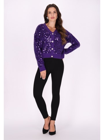 faina Damen Cardigan in Pflaume