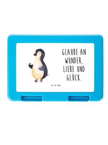 Mr. & Mrs. Panda Snackbox Pinguin Marienkäfer mit Spruch in Weiß