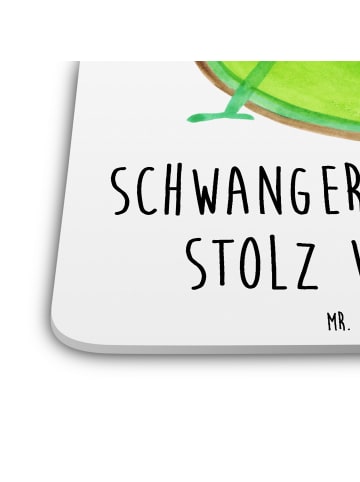 Mr. & Mrs. Panda Untersetzer für Gläser Avocado Schwangerschaft ... in Weiß