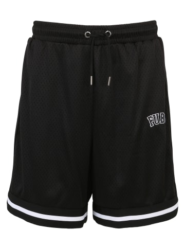 FUBU Mesh Shorts in black/white