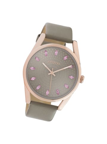 Oozoo Armbanduhr Oozoo Timepieces grau groß (ca. 45mm)