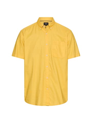Camel Active Kurzarmhemd aus Leinenmix in Sonnengelb