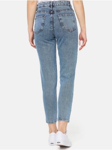 Tazzio Mom Fit Jeans "F129" in Hellblau Snow