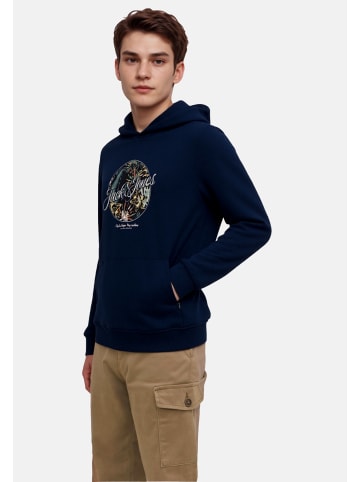 JACK & JONES Junior Hoodie 'Honolulu' in blau