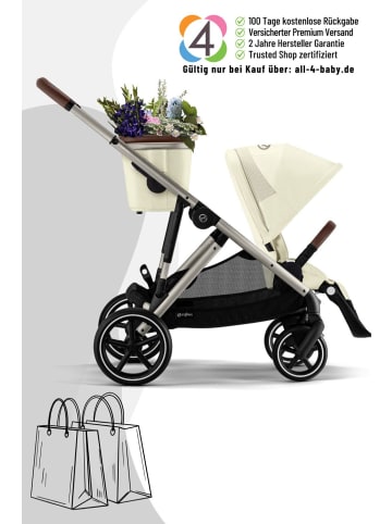 Cybex Cybex Gazelle S Kinderwagen - Farbe: Seashell Beige / Gestell Taupe