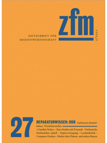 transcript Buch - Zeitschrift für Medienwissenschaft 27
