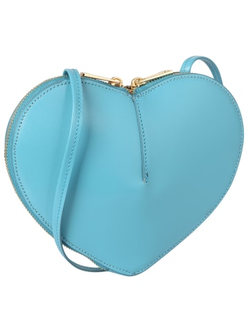 Toscanto Leder Umhängetasche Toscanto Tasche türkis ca. 22cm