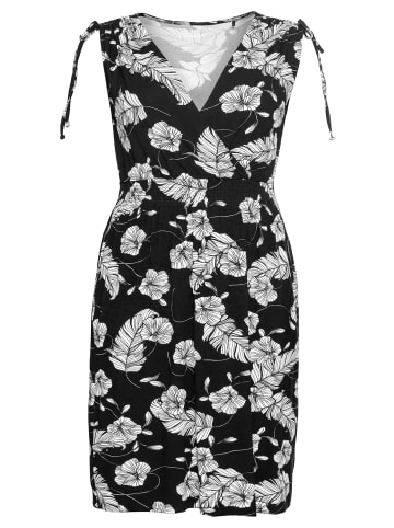 sheego Strandkleid in schwarz-weiß