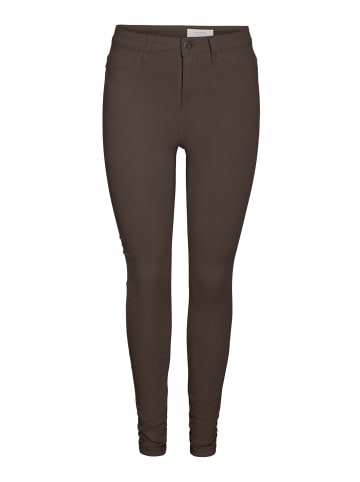 Noisy may Skinny Fit Jeans in Chocolate Brown1