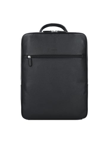 PICARD Milano Business-Rucksack Leder 39 cm Laptopfach in schwarz
