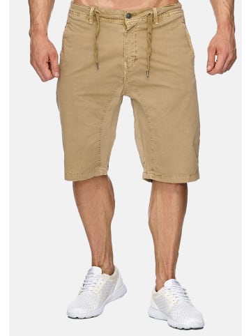 Max Men Bermuda Shorts Stretch 3/4 Chino Hose H1929 in Beige