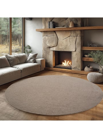 Teppich Boss Kurzflor Teppich Helix 2200, rund - Beige