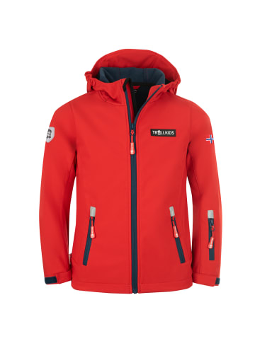 Trollkids Softshelljacke Oslofjord in bright red