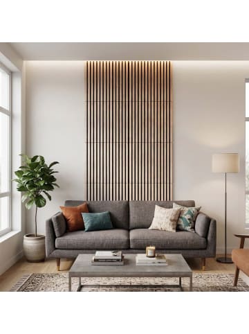 relaxdays 4 x Akustikpaneele in Hellbraun - (B)60 x (H)60 cm