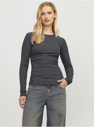 JJXX Langarm-T-Shirt in Dark Grey Melange