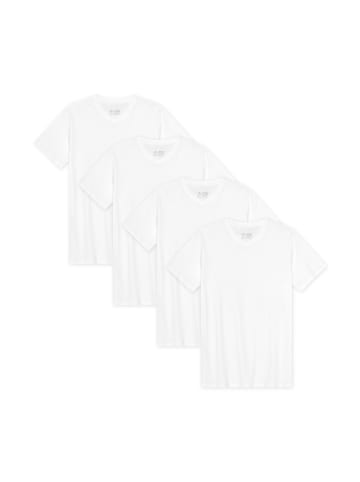 DANISH ENDURANCE T-Shirt Basic V-Neck in weiß
