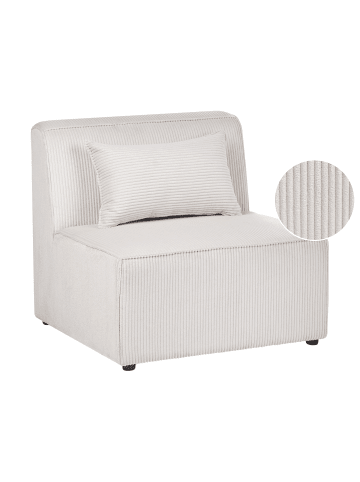 Beliani Sofaelement LEMVIG in Beige - (W) 83 x (H) 78 x (L) 83 cm