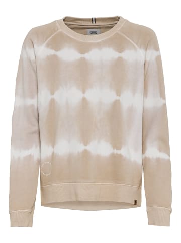 Camel Active Sweatshirt mit Tie-Dye Effekt in Beige