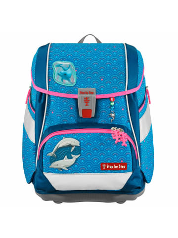 Step by Step 2in1 Plus - Schulranzen Set 6tlg. (Tractor Freddy) in Dolphin Pippa