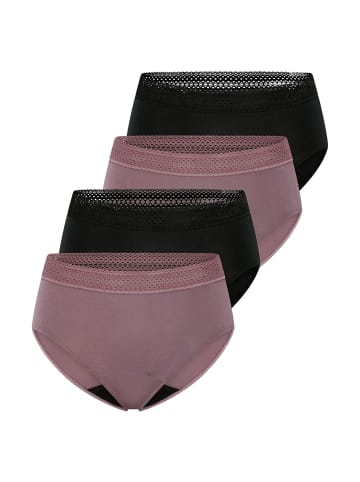 Schiesser Periodenslip Schiesser Care in lila,schwarz
