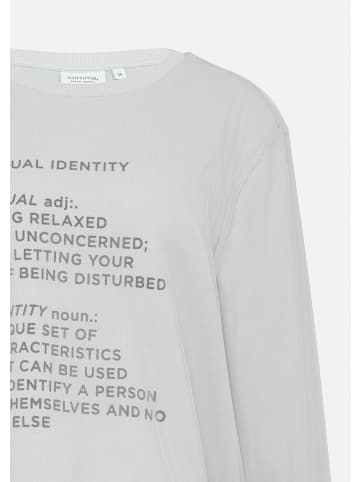 comma CI Sweatshirt langarm in Grau