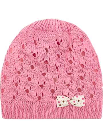 Aliap Babymütze Schleife in rosa/pink
