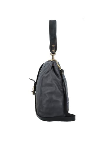 Caterina Lucchi Schultertasche Leder 36 cm in nero