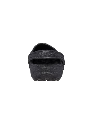 Crocs Classic Glitter Cloq-Pantolette zum Hineinschlüpfen Schwarz