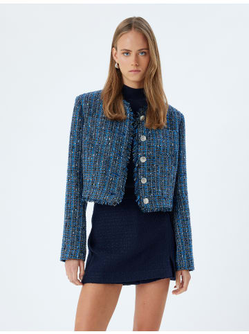 KOTON Blazer in Blau Gemustert