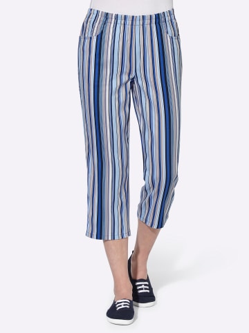 WITT WEIDEN Capri-Hose in jeansblau-gestreift
