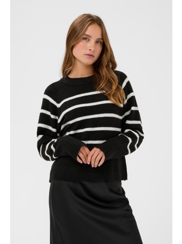 Kaffe Strickpullover KAerin Regular fit in Black Chalk Stripe