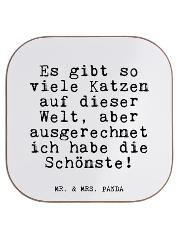 Mr. & Mrs. Panda Glasuntersetzer Es gibt so viele... mit Spruch in Weiß