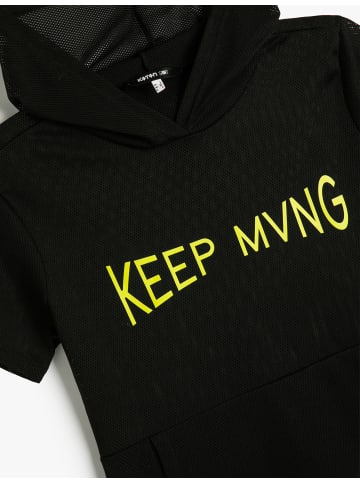 KOTON T-shirt in Schwarz