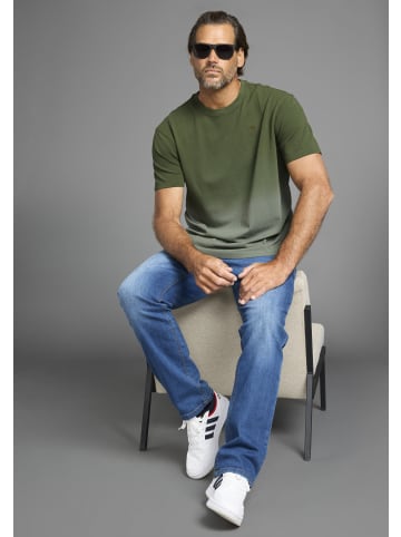 Man's World T-Shirt in dunkelgrün- oliv