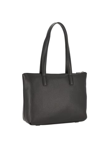 Mandarina Duck Mellow Leather Shopper Tasche Leder 32 cm in nero