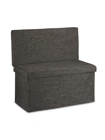 relaxdays Faltbarer Sitzhocker in Braun - (B)76 x (H)73 x(T)38 cm