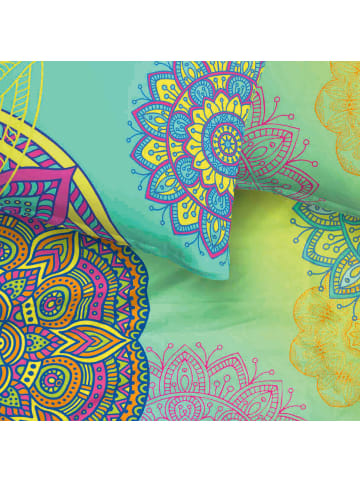 sister s. Renforcé Bettwäsche in blau-gelb