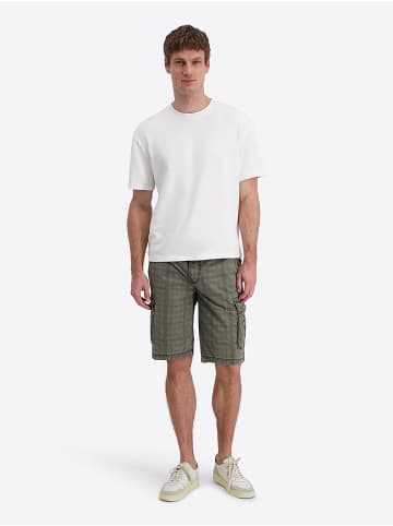 Timezone Kurze Karierte Shorts mit Gürtel Eingrifftaschen in Grün