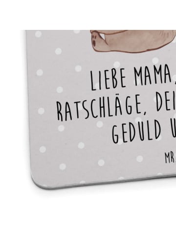 Mr. & Mrs. Panda Getränkeuntersetzer Bär Kind mit Spruch in Grau Pastell