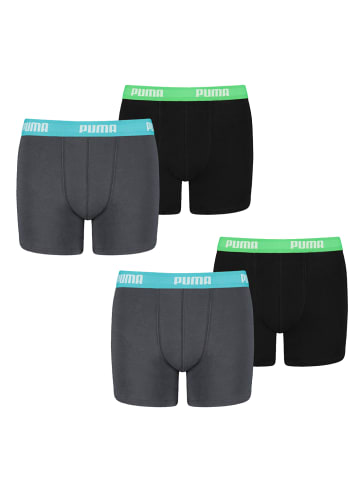 Puma Boxershorts BASIC BOXER 4P in 376 - India ink/Turquoise