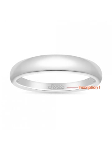 GNOCE 925 Sterling Silber gravierbar Ring 54