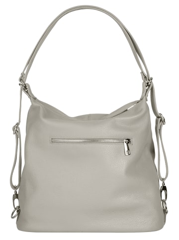 Samantha Look Rucksack echt Leder in grau