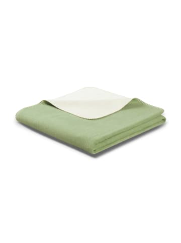 biederlack Wohndecke Basic in Mint-Ecru