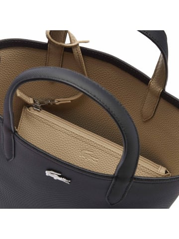 Lacoste Handtasche in Schwarz/Beige