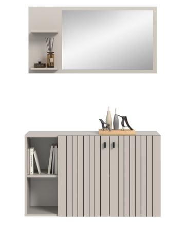 Inn.Furn Garderoben-Set 2-teilig Kaschmir 106 cm, Garderobenkombination hängend